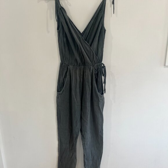 XS Gauzy Strappy Double Wrap Jumpsuit - Picture 5 of 5